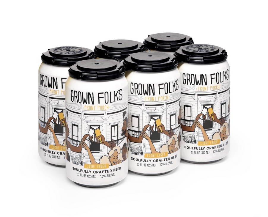 grown folks front porch light beer 6 pack