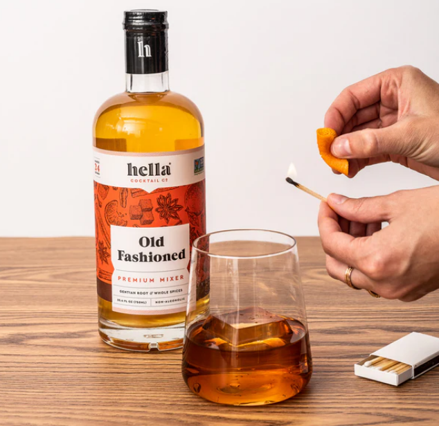 hella cocktail co. old fashioned premium cocktail mix