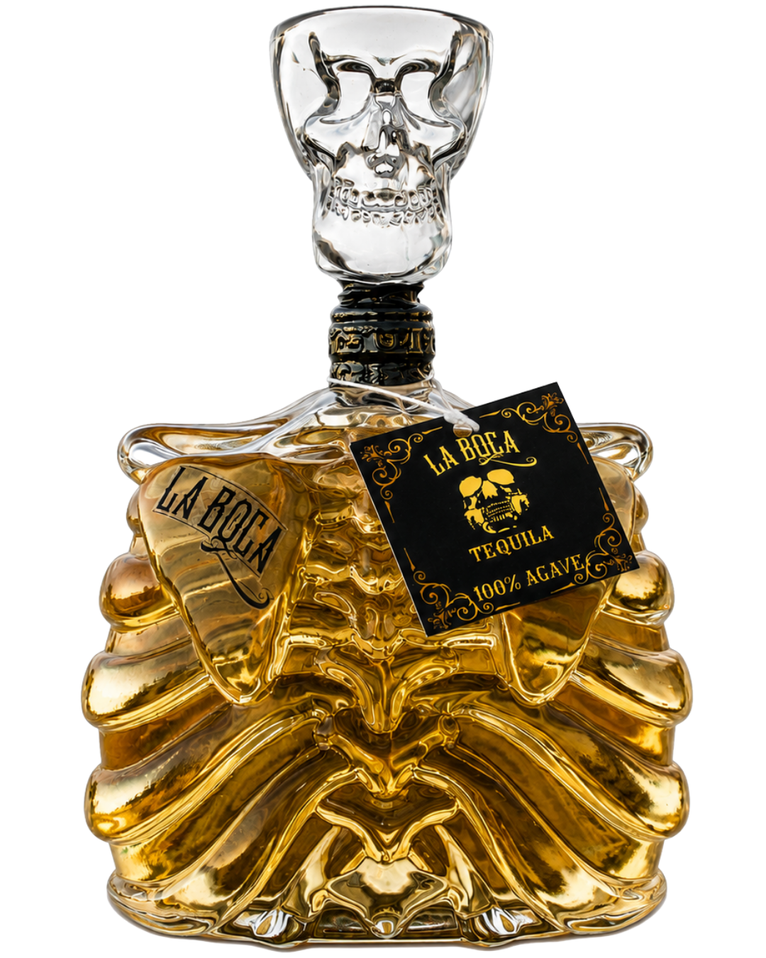 La Boca Reposado Skeleton Body Limited Edition Tequila 1L — bottle front