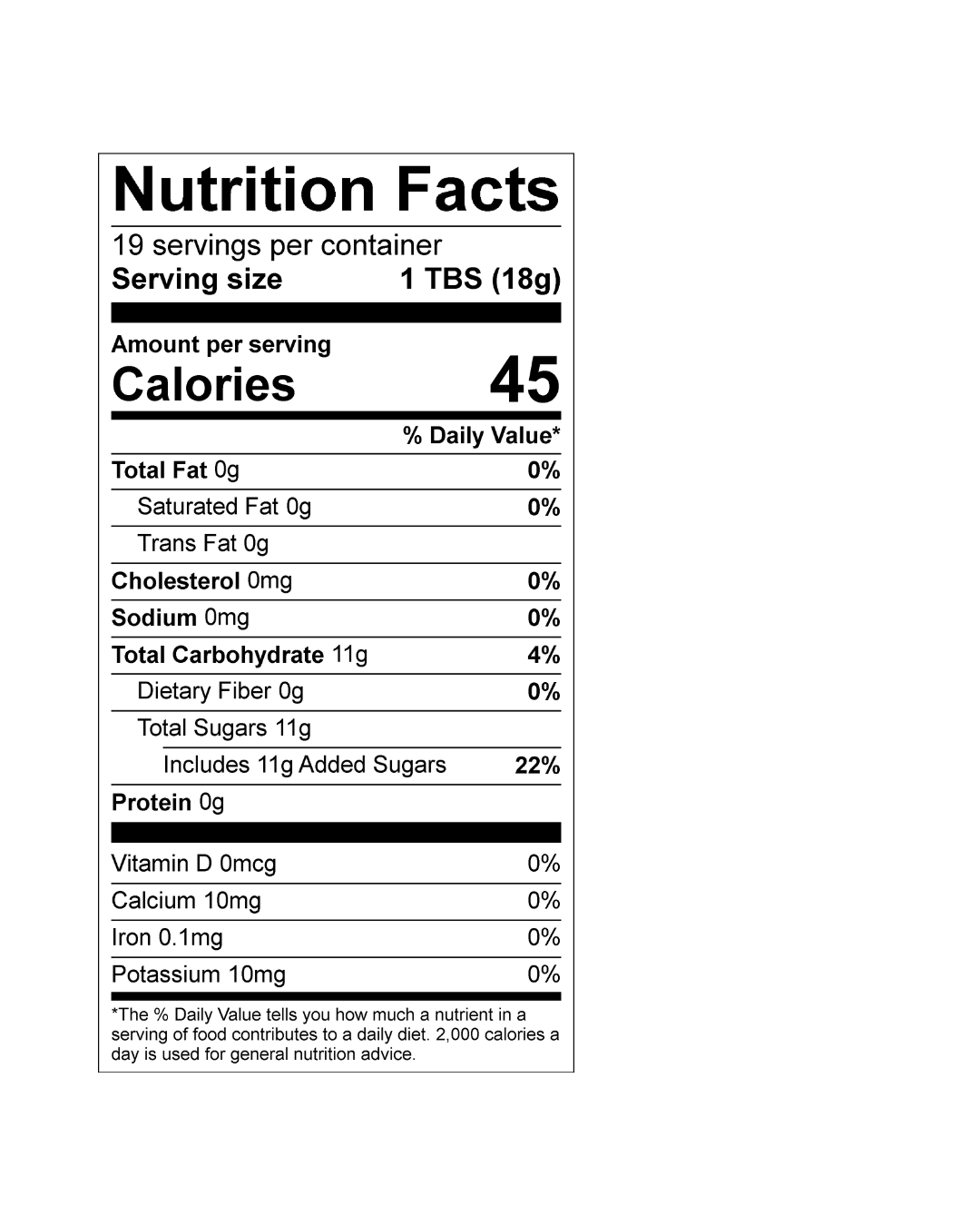 sweet potato & spice flavored syrup - seasonal