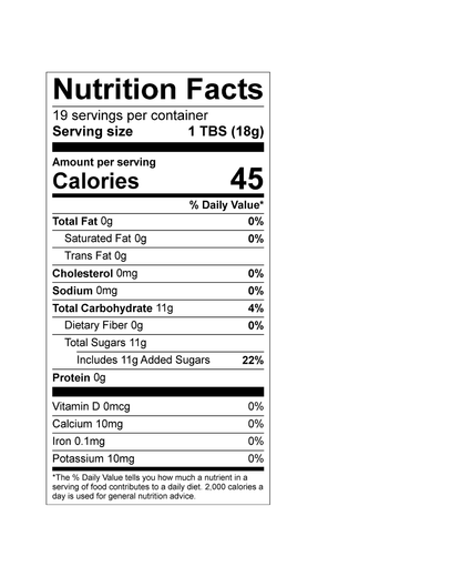 Sweet Potato & Spice Flavored Syrup - SEASONAL