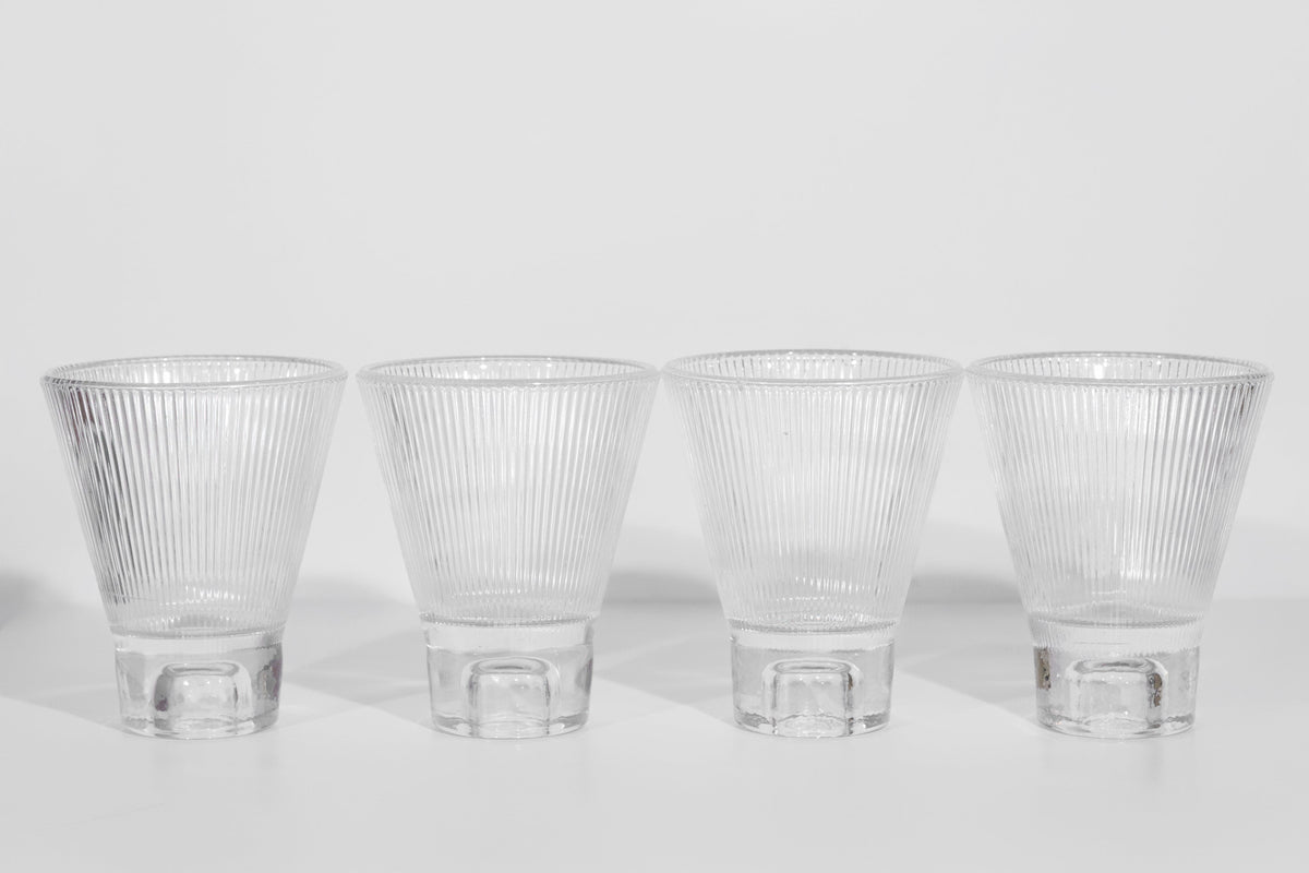 four clear zai tumblers