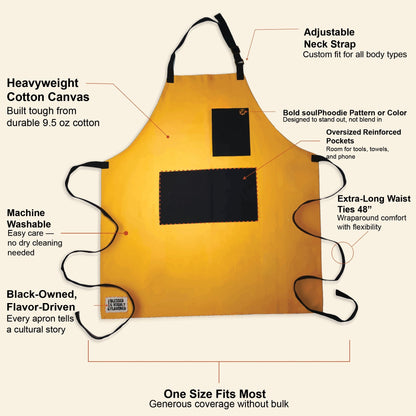 Cornbread Gold apron fit and feature guide