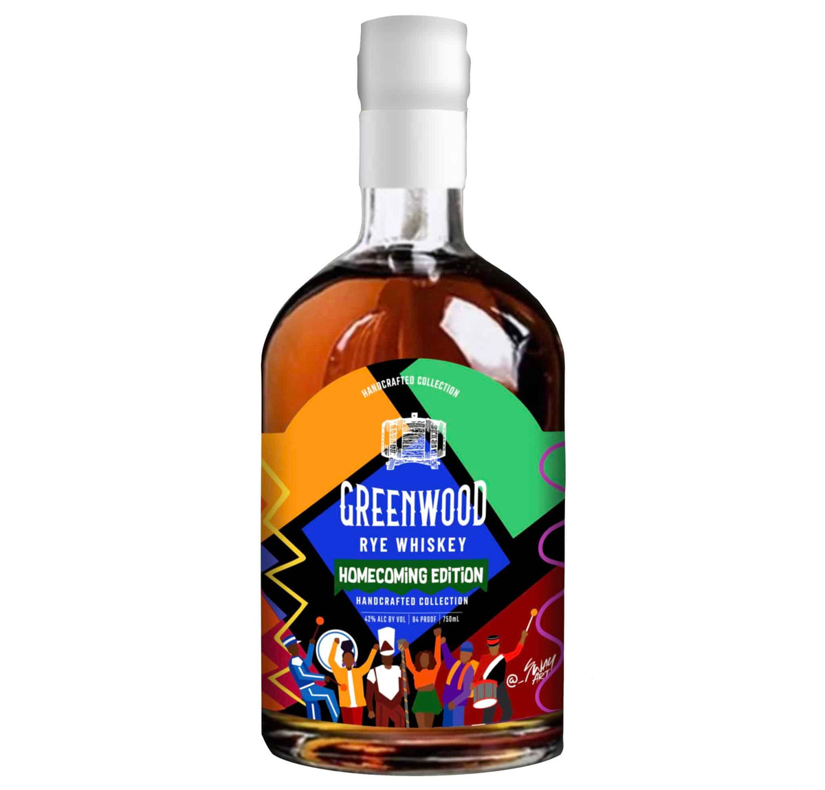 greenwood homecoming edition rye whiskey — product photograph