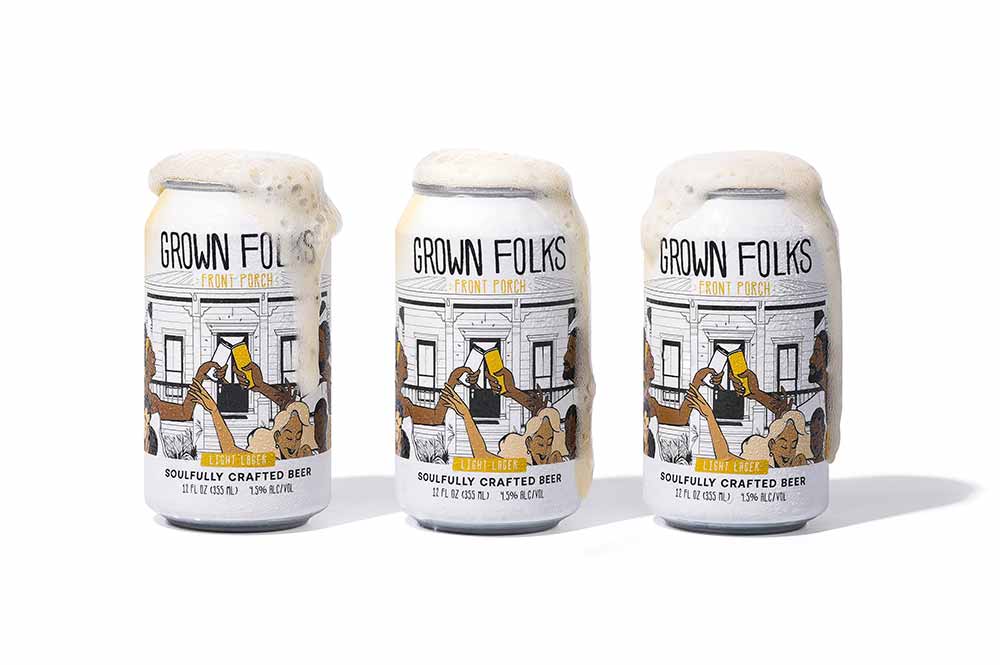 grown folks front porch light beer 6 pack