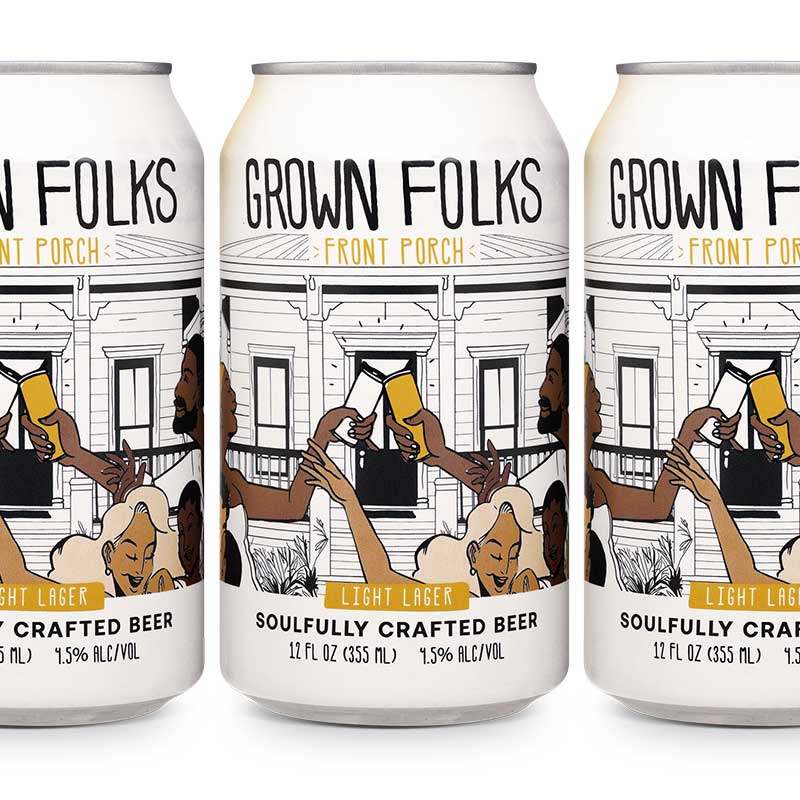 grown folks front porch light beer 6 pack