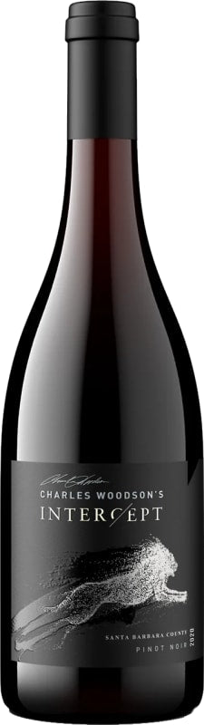 intercept pinot noir 2020, santa barbara county — front of 750 ml bottle