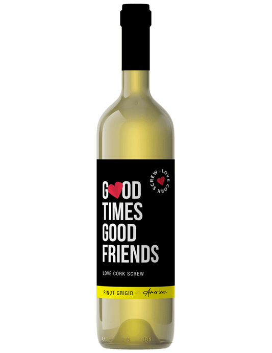 Love Cork Screw "Good Times, Good Friends" Pinot Grigio, Lake Michigan, MI THE SMITH Rosé 2022