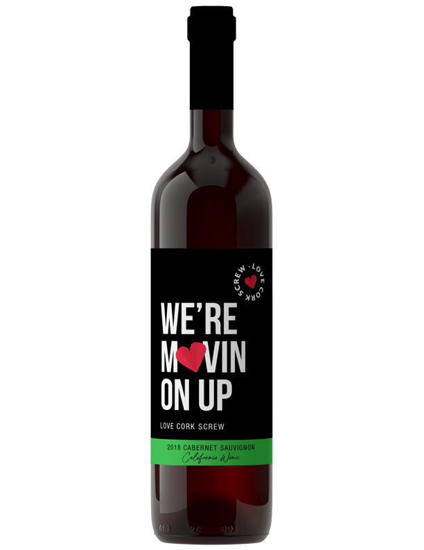 love cork screw "we're movin on up" cabernet sauvignon, lake michigan, mi