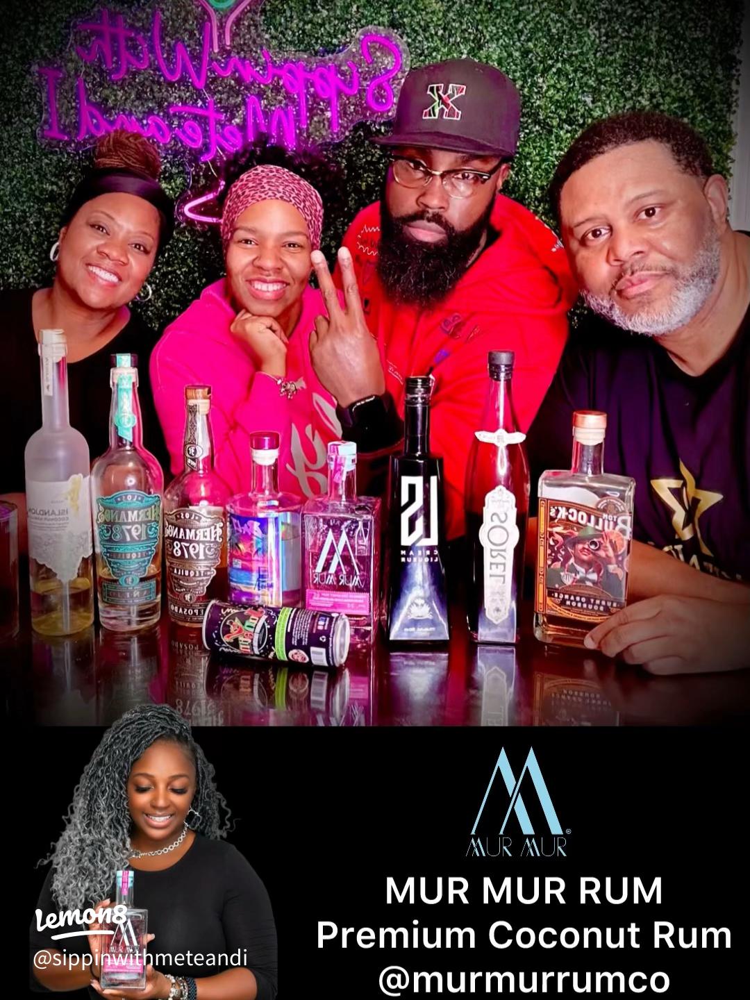 Mur Mur Rum brand display at a spirits event