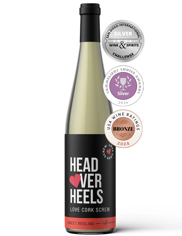 nv love cork screw "head over heals" riesling, lake michigan, mi