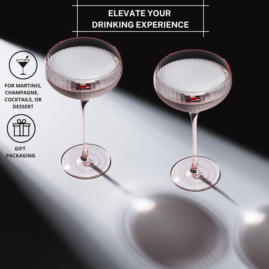 pink coupe glasses