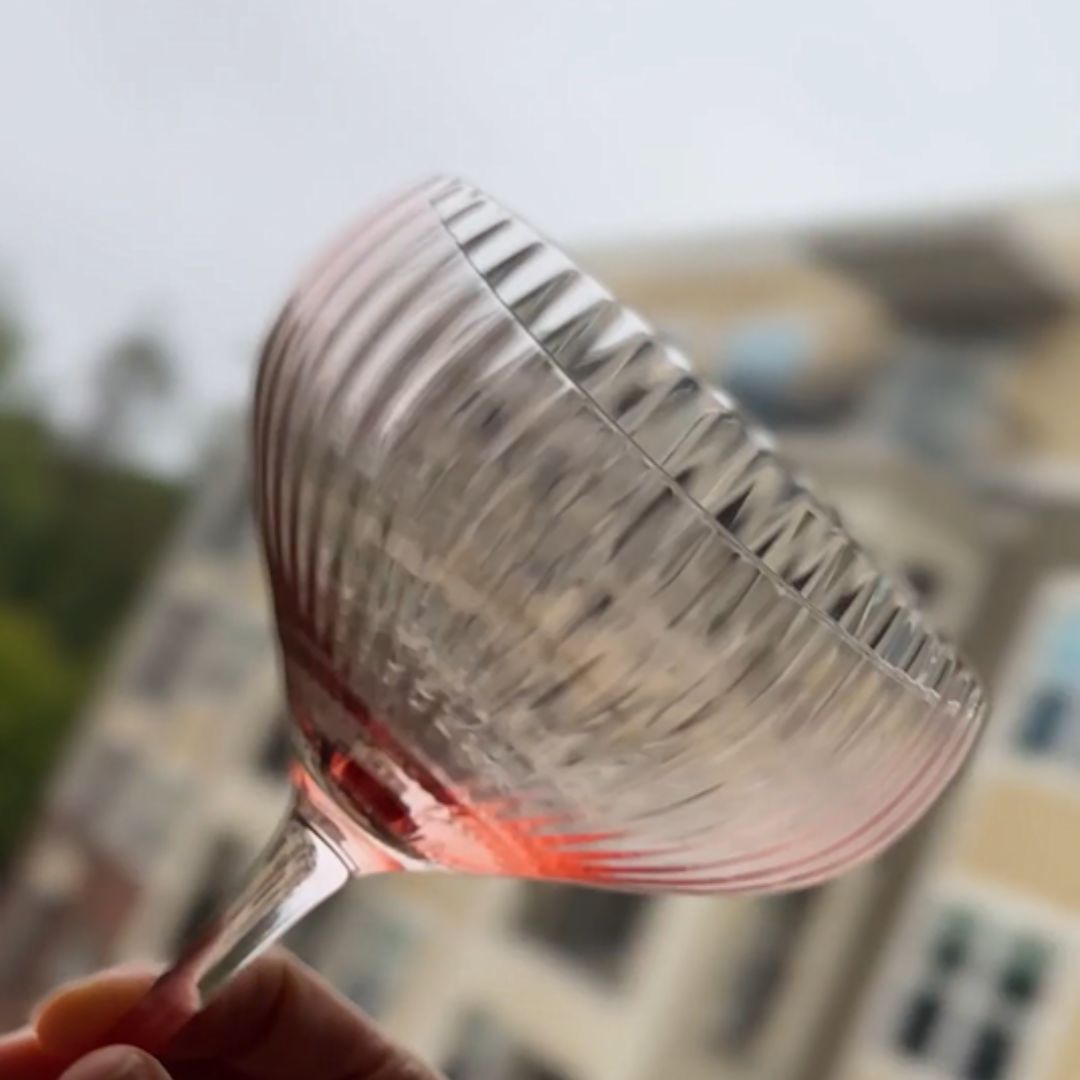 pink coupe glasses