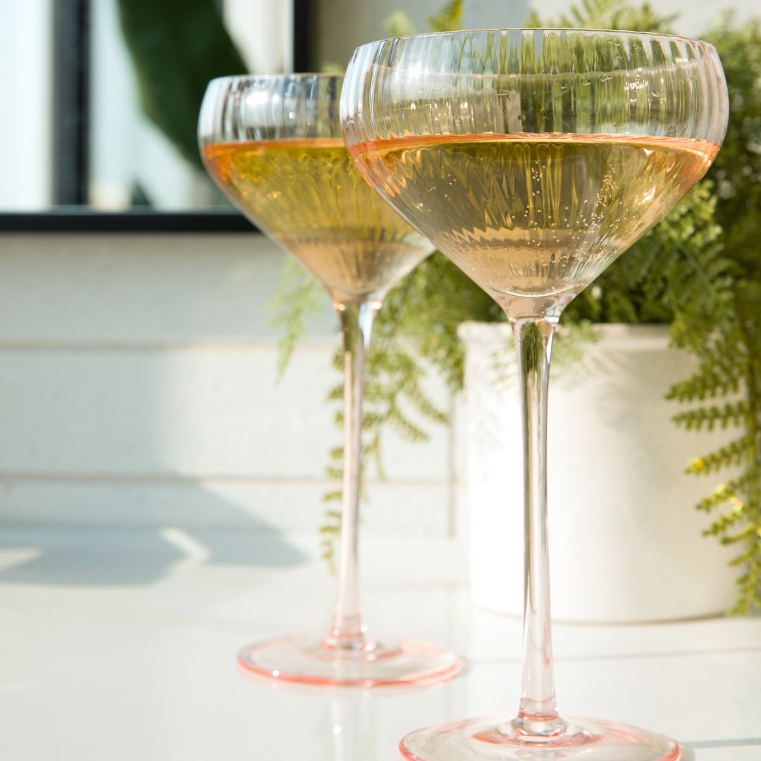 pink coupe glasses