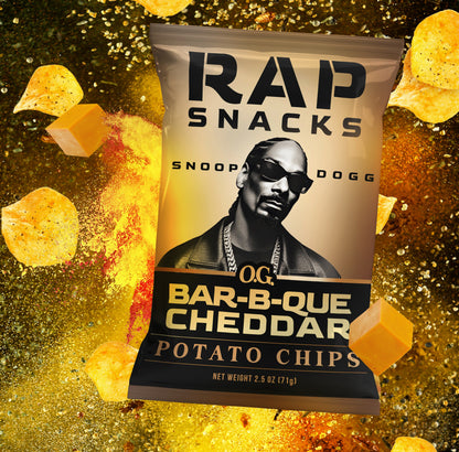 Rap Snacks Snoop Dogg |  OG Bar-B-Que Cheddar (10 Bags)