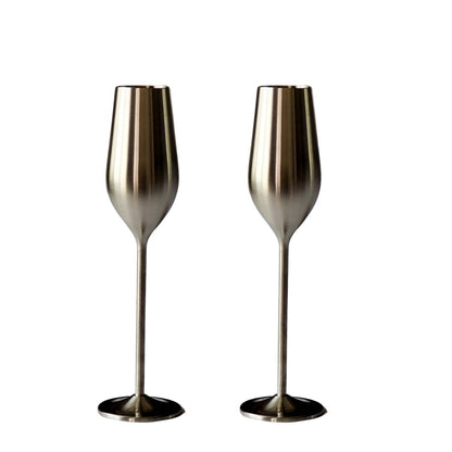 Unbreakable Champagne Flutes (Silver)