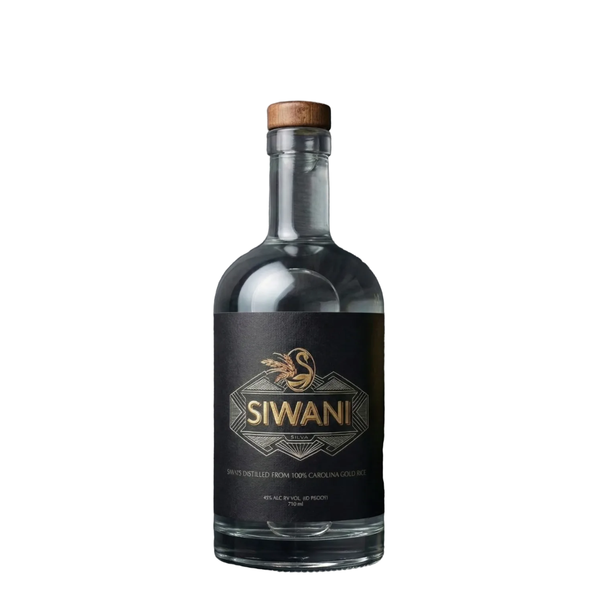 siwani spirits 'silva' rice whiskey — bottle front